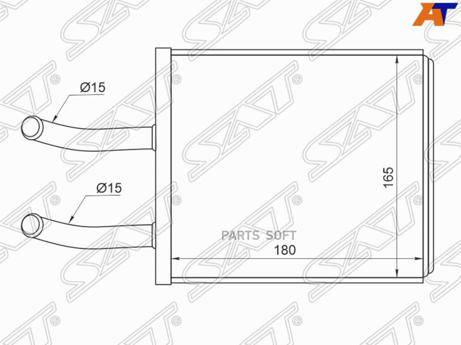 

SAT Радиатор отопителя салона KIA RIO 00-05