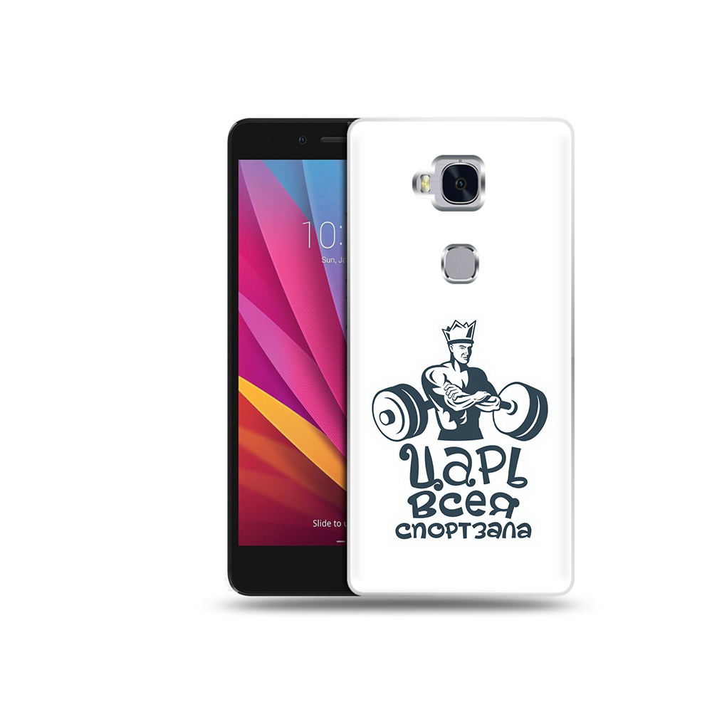

Чехол MyPads Tocco для Honor 5X бодибилдинг царь спортзала (PT24996.45.239), Прозрачный, Tocco