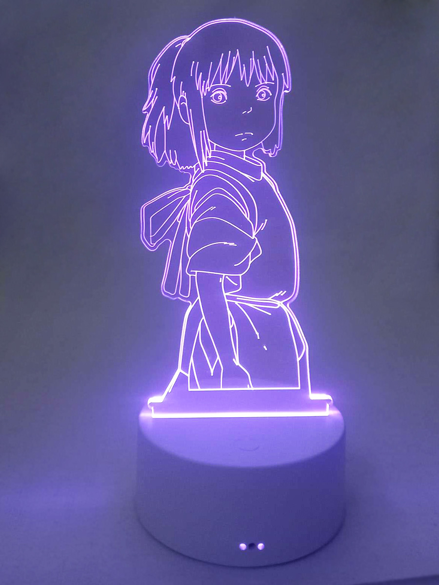 Настольный 3D ночник StarFriend Унесенные призраками Тихиро Spirited Away, 21,5 см настольный 3d ночник starfriend покемон сквиртл 7 ов 18 см