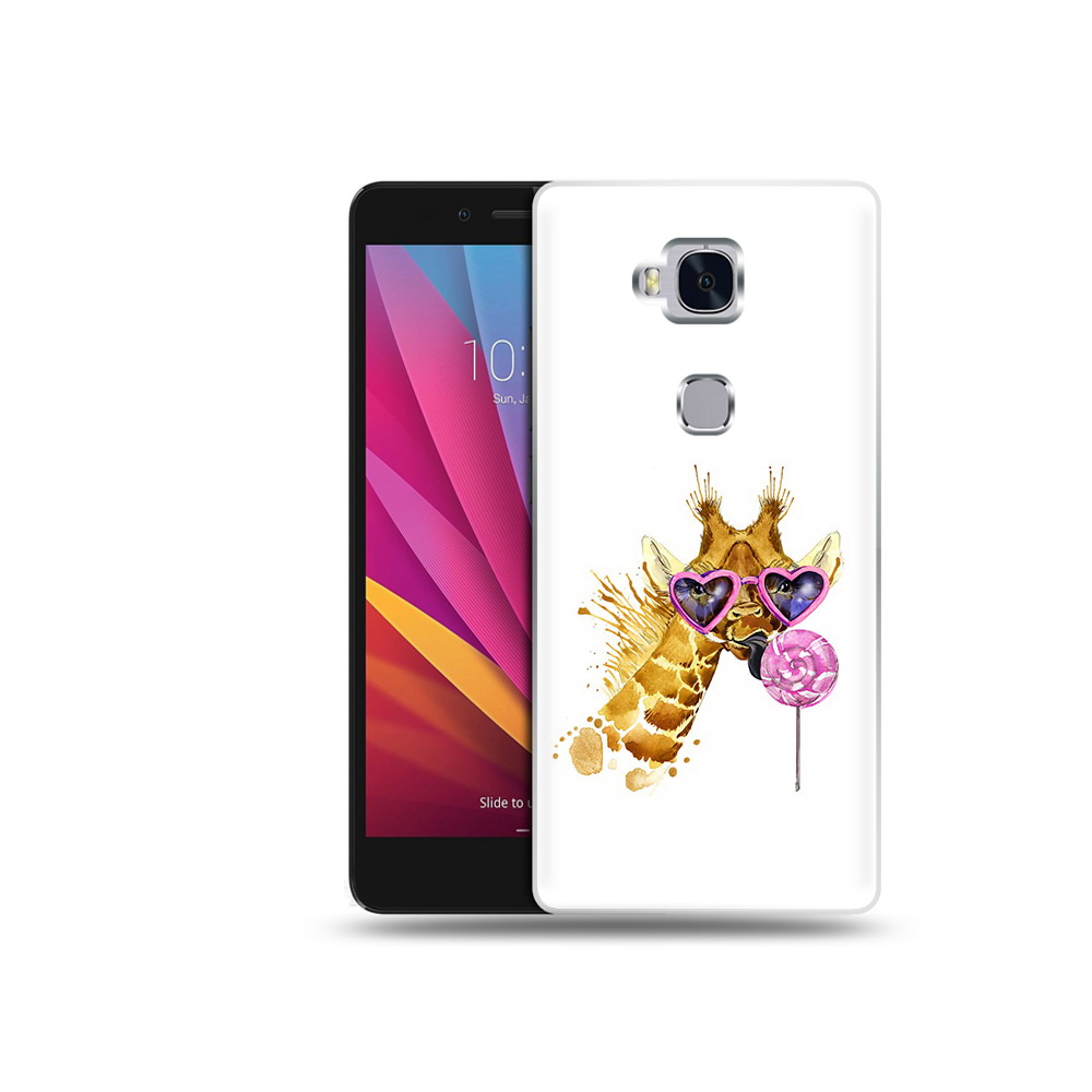 

Чехол MyPads Tocco для Honor 5X акварельный жираф (PT24996.45.217), Прозрачный, Tocco