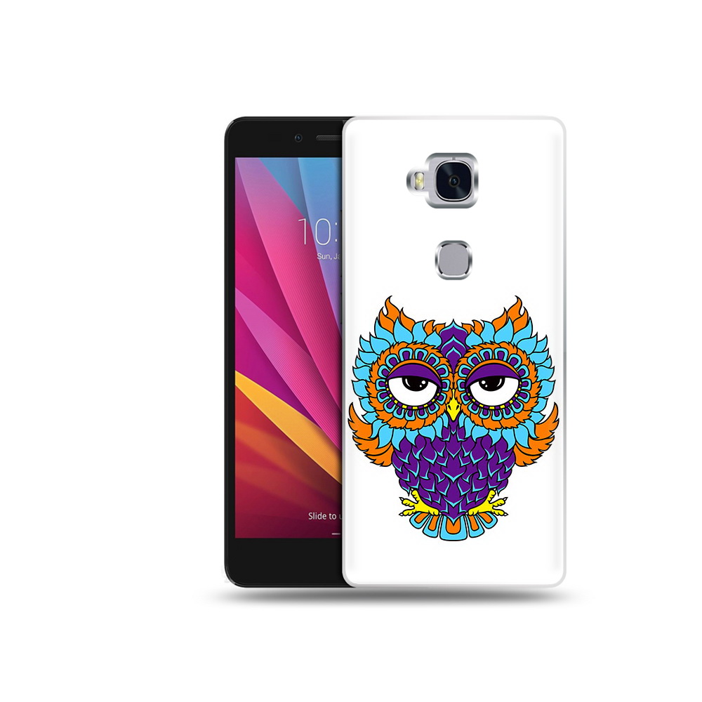 

Чехол MyPads Tocco для Honor 5X Цветная сова (PT24996.45.198), Прозрачный, Tocco