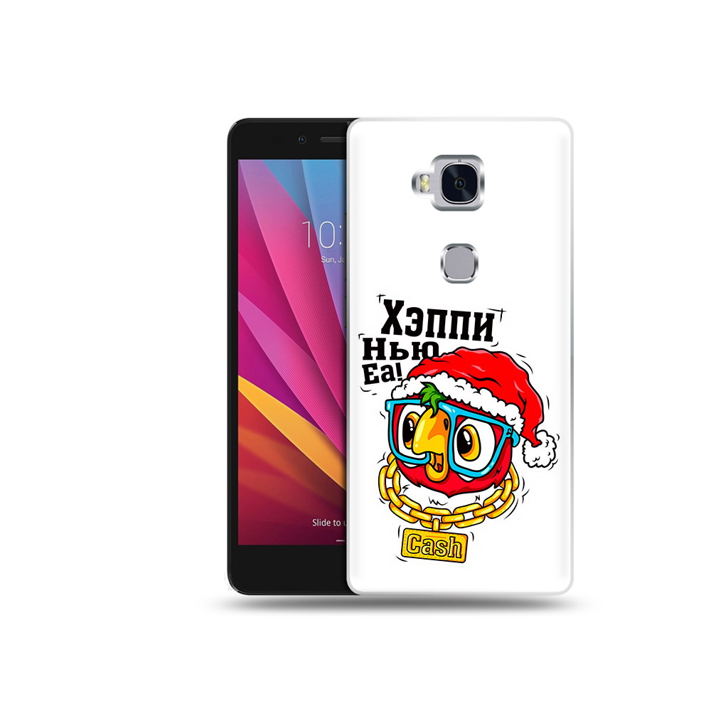 

Чехол MyPads Tocco для Honor 5X Хэппи нью еа (PT24996.45.196), Прозрачный, Tocco