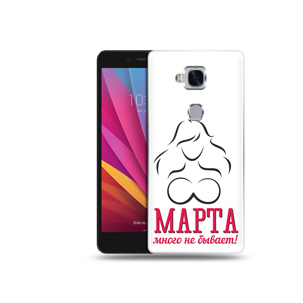 

Чехол MyPads Tocco для Honor 5X 8 марта много не бывает (PT24996.45.17), Прозрачный, Tocco