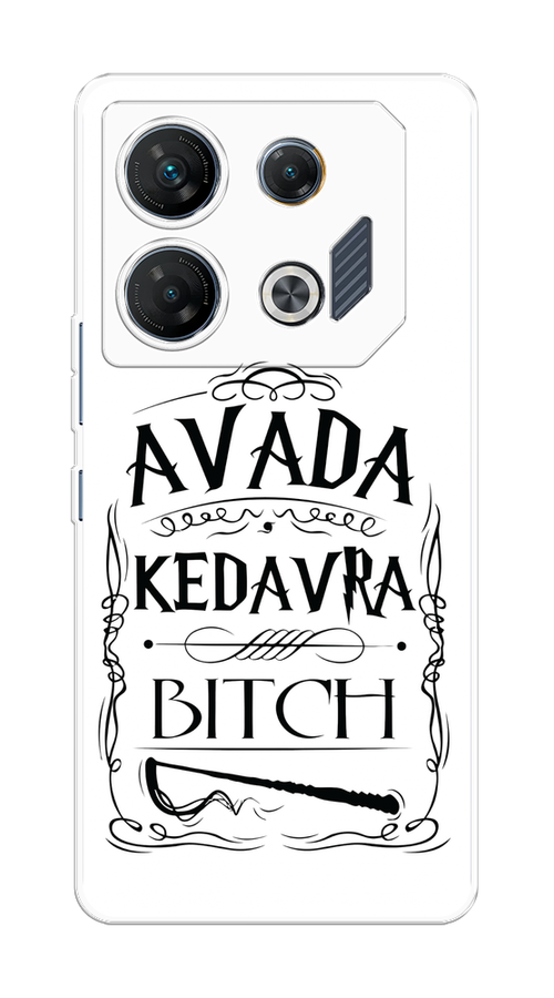 

Чехол на Infinix GT 10 Pro "Avada kedavra bitch", Белый;серый;черный, 3104850-1