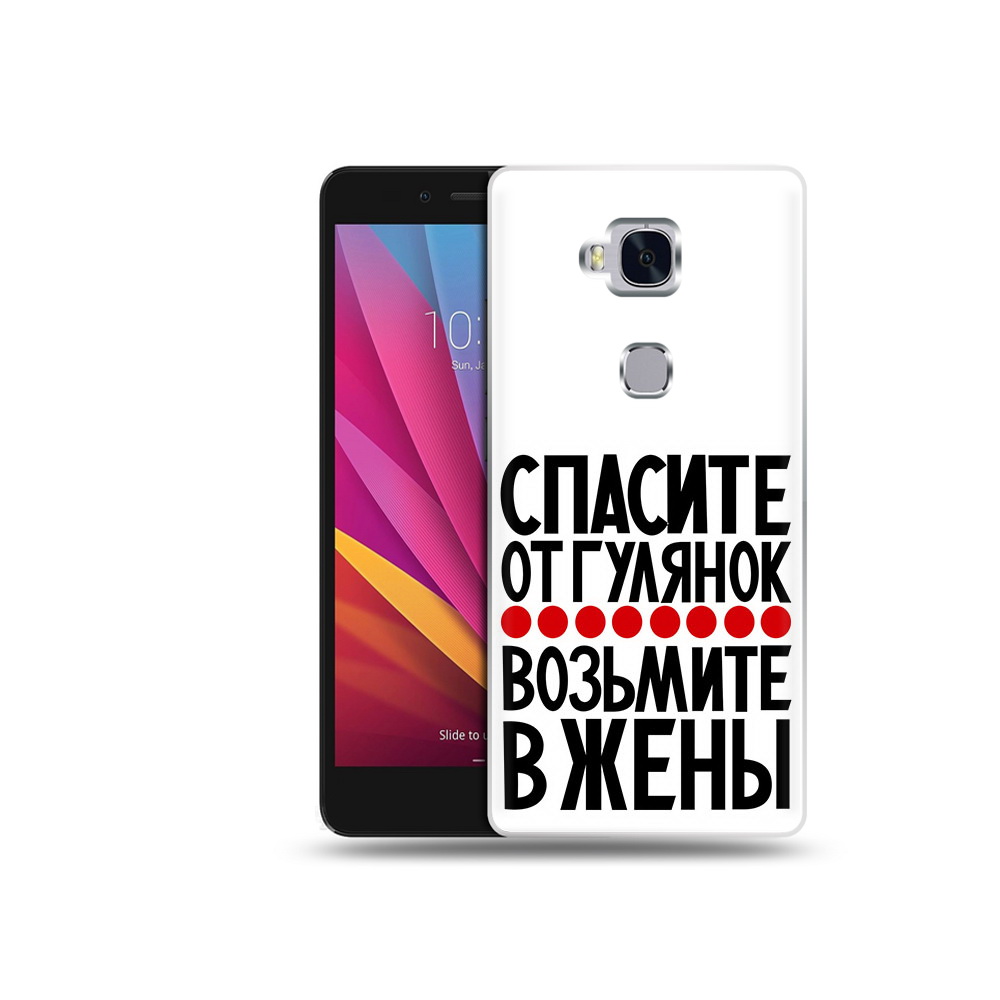 

Чехол MyPads Tocco для Honor 5X Спасите от гулянок возьмите в жены (PT24996.45.160), Прозрачный, Tocco