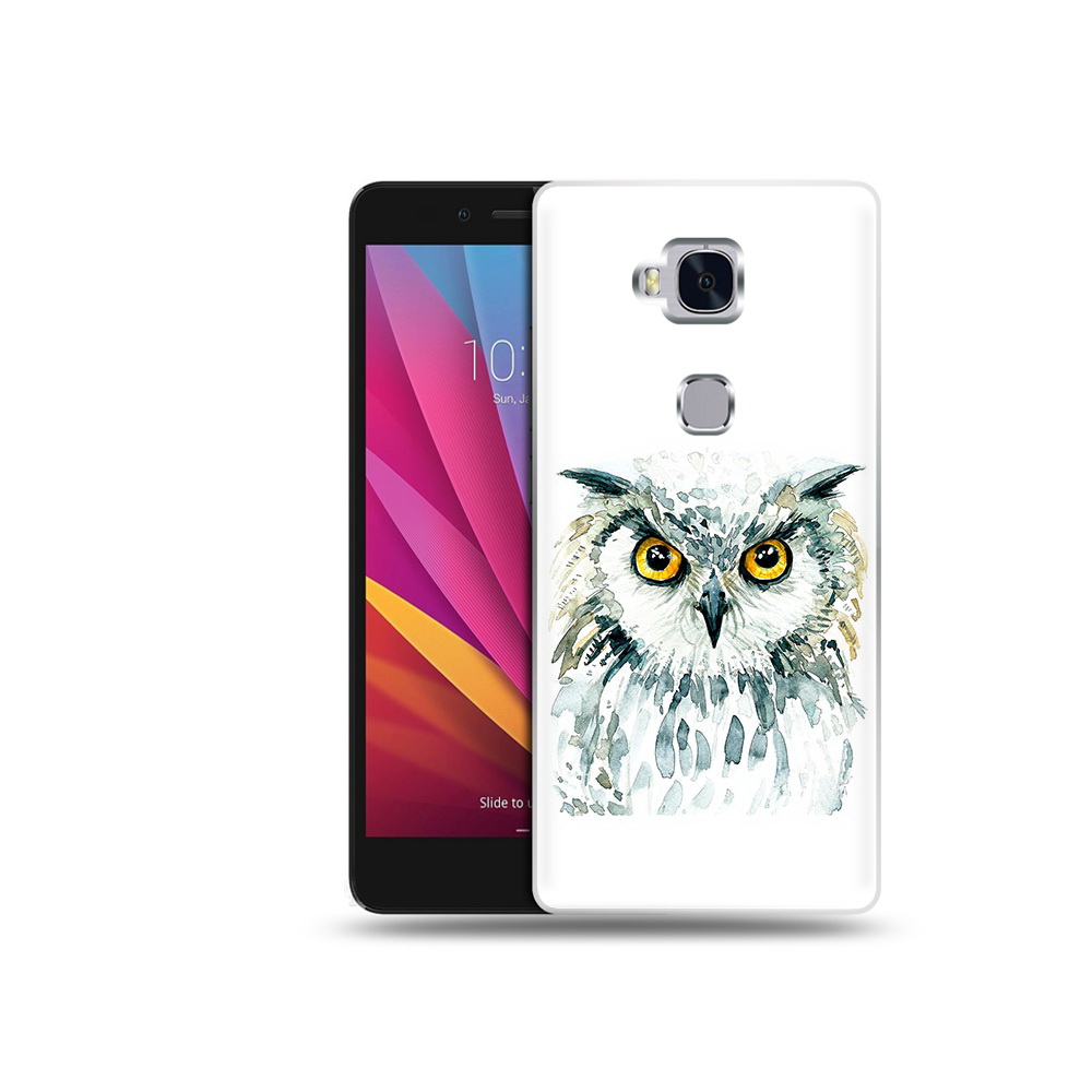 

Чехол MyPads Tocco для Honor 5X Серьезная сова (PT24996.45.156), Прозрачный, Tocco