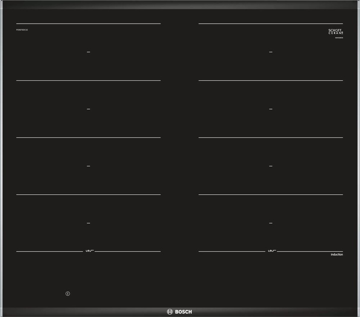 Встраиваемая варочная панель индукционная Bosch PXX675DC1E черный