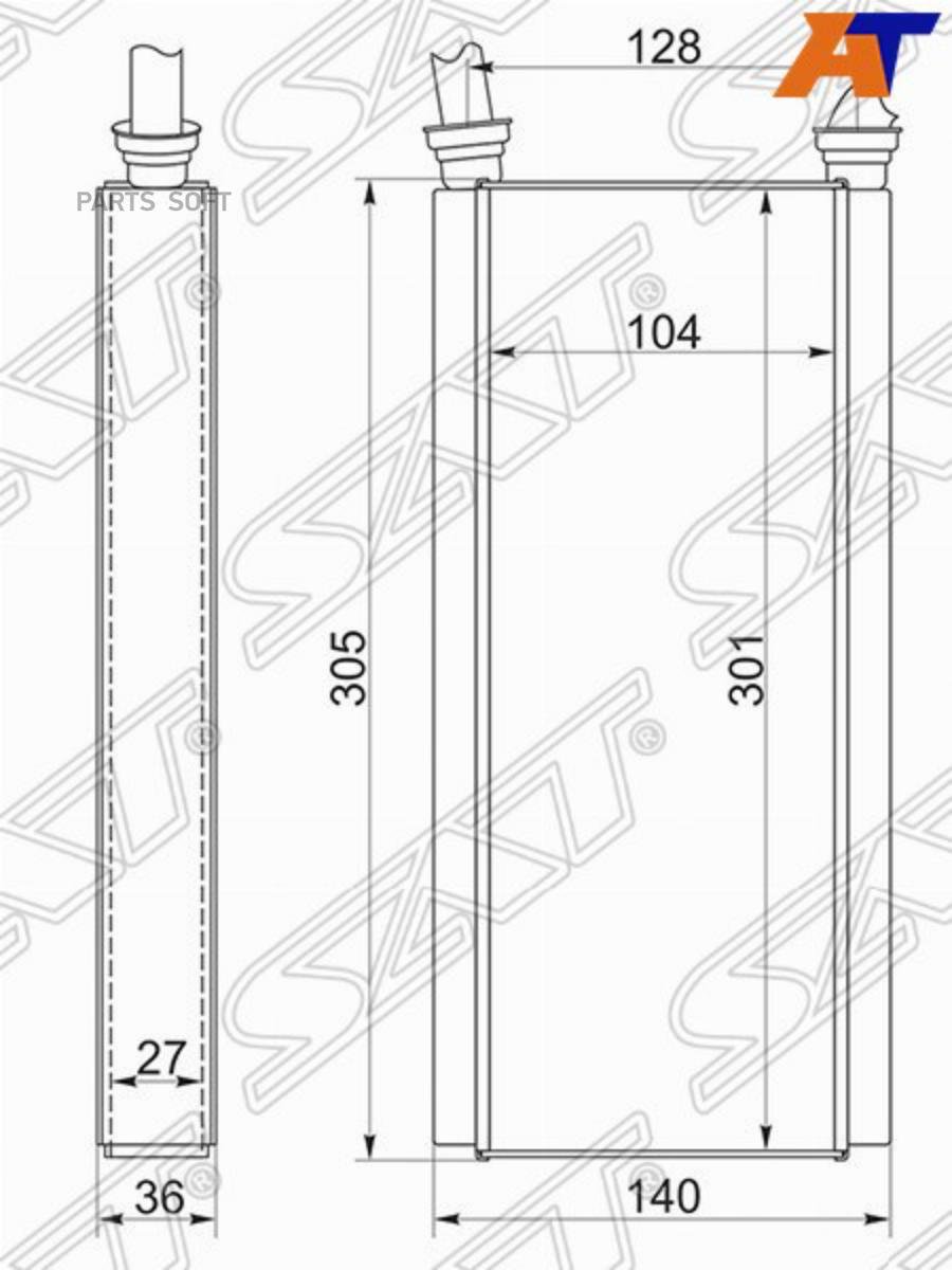 

Радиатор Отопителя Салона Sat St-Hd66-395-0 Sat арт. ST-HD66-395-0