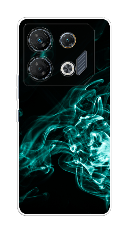 

Чехол на Infinix GT 10 Pro "Дым", Бирюзовый;черный;голубой, 3104850-1