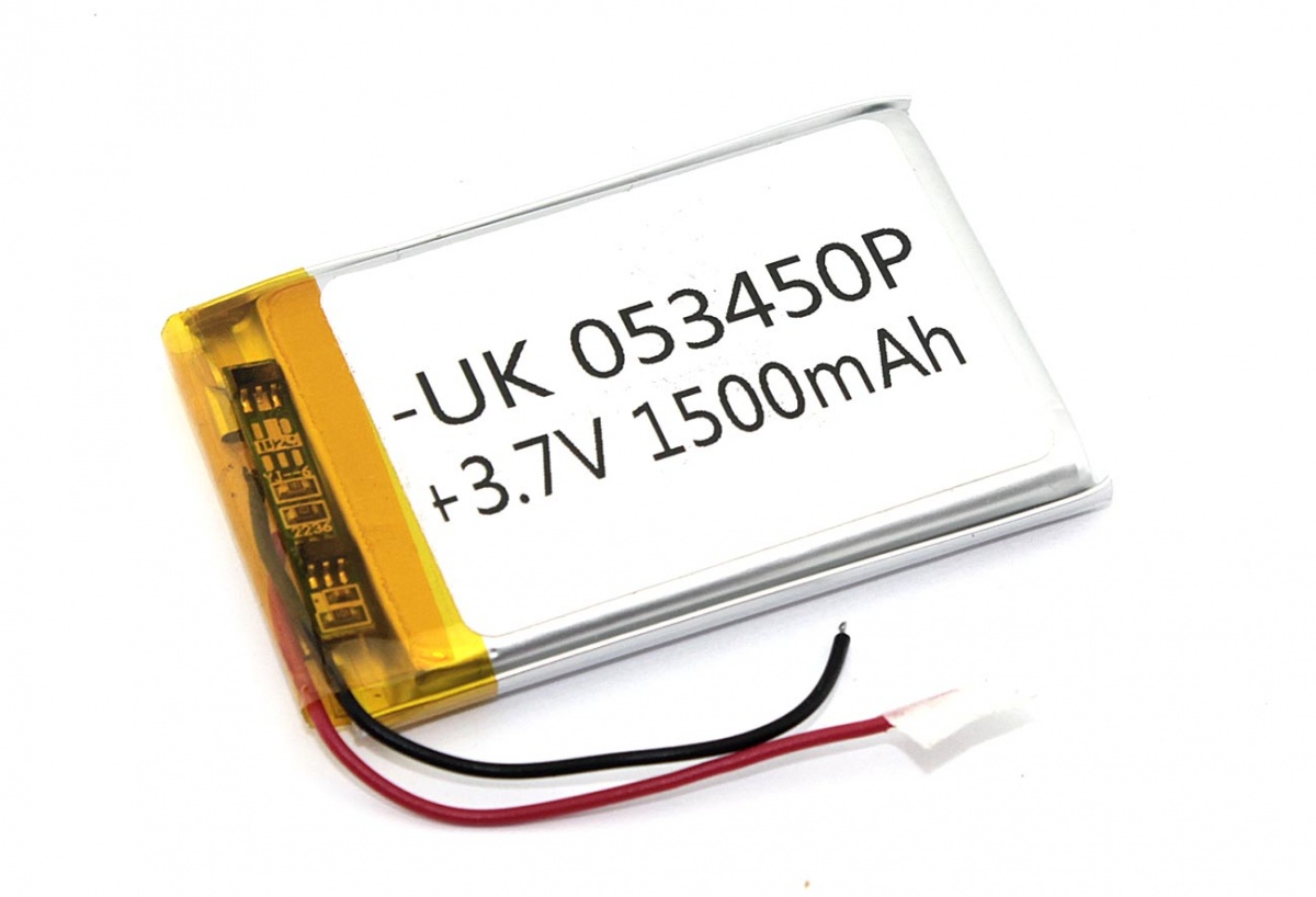 

Аккумулятор Li-Pol (батарея) 5x34x50mm 2pin 3.7V/1500mAh, 5x34x50p