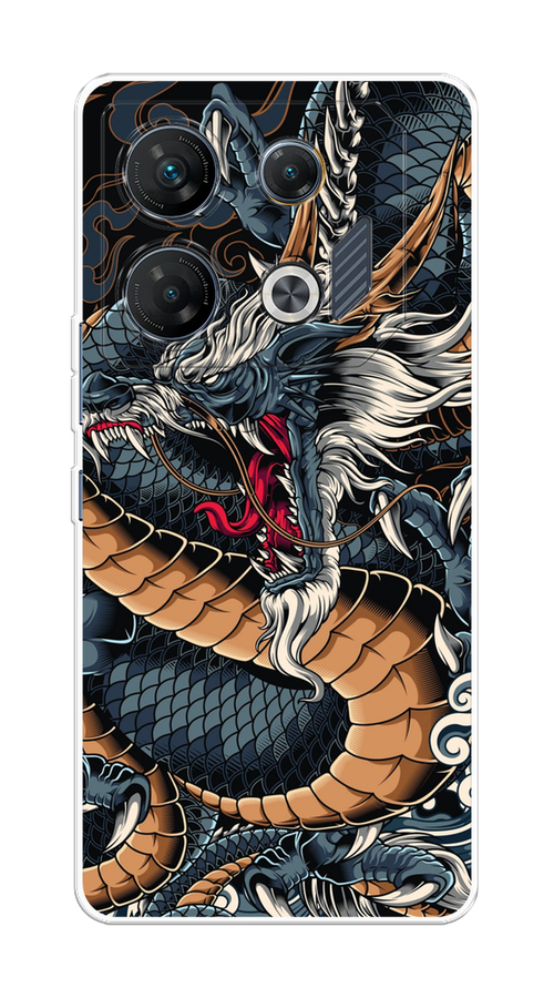 

Чехол на Infinix GT 10 Pro "Japanese Dragon", Коричневый;черный;синий, 3104850-1