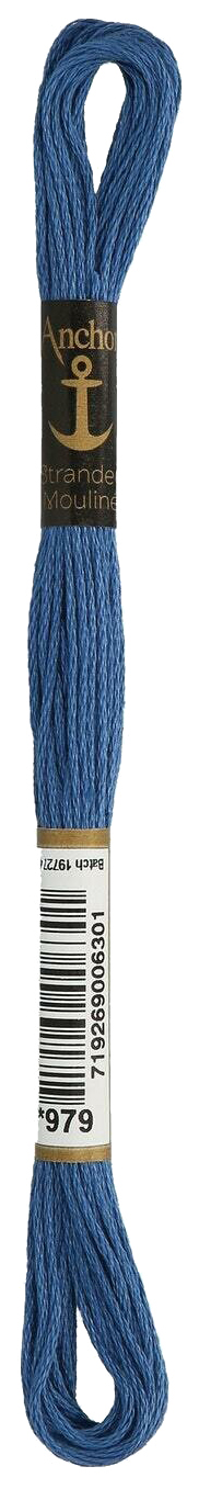 

Нитки мулине Anchor Stranded Cotton 4635000-00979 8 м синий