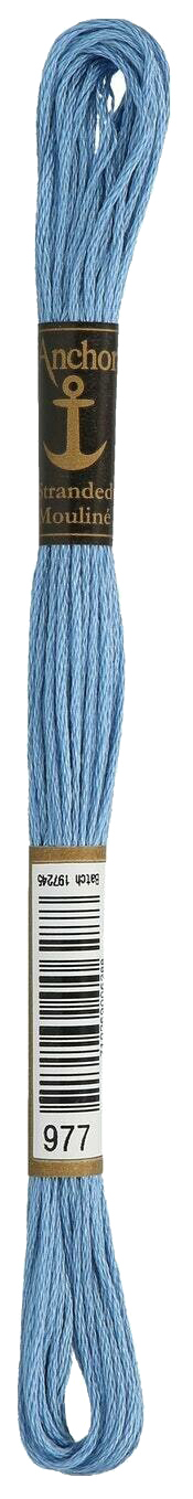 

Нитки мулине Anchor Stranded Cotton 4635000-00977 8 м голубой, Разноцветный