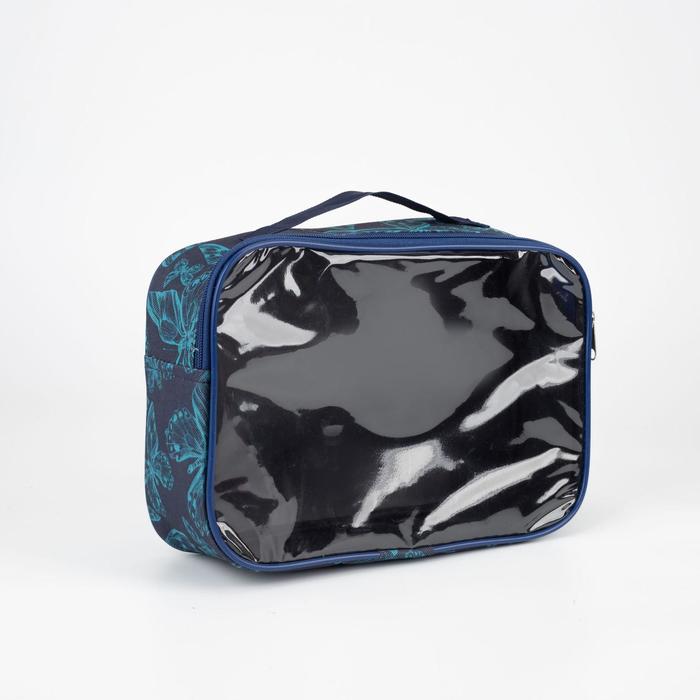 

Косметичка унисекс Sima-land 7402306 синяя, Синий, 7402306