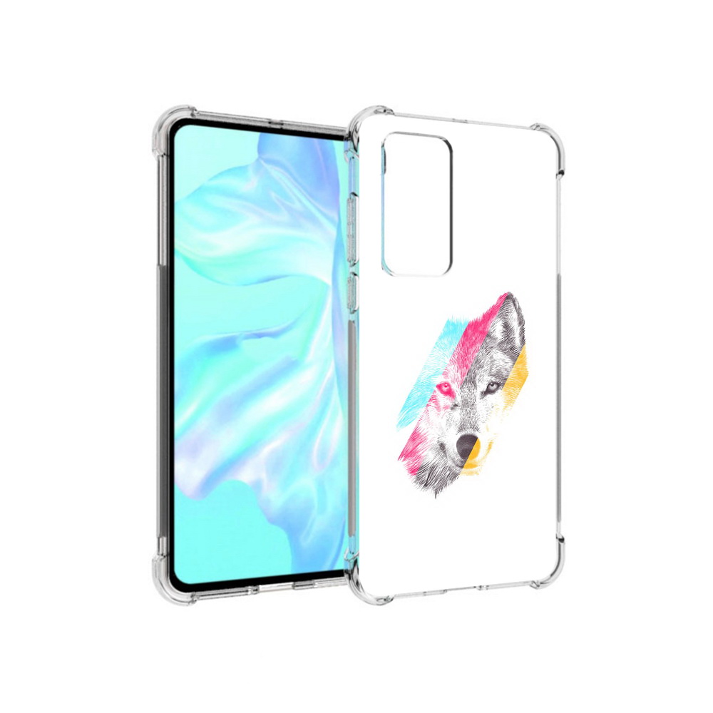 

Чехол MyPads Tocco для Huawei P40 волк градиент, Прозрачный, Tocco