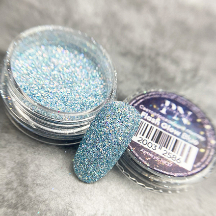 

Набор, Patrisa Nail, Глиттер-пудра для ногтей Flash Glow Blue, 2 шт.