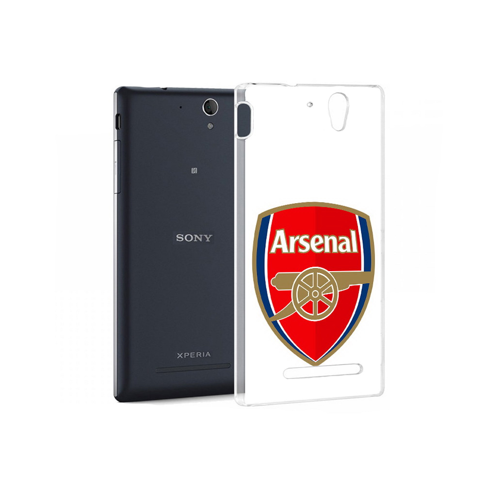 

Чехол MyPads Tocco для Sony Xperia C3 ФК Арсенал логотип (PT18760.251.174), Прозрачный, Tocco