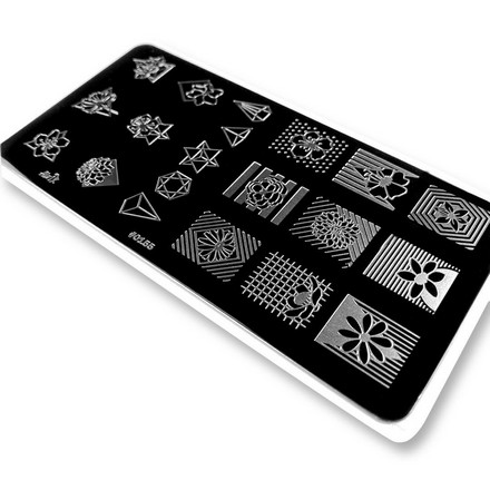 

Пластина для стемпинга AWIX Professional №0155, Серебристый
