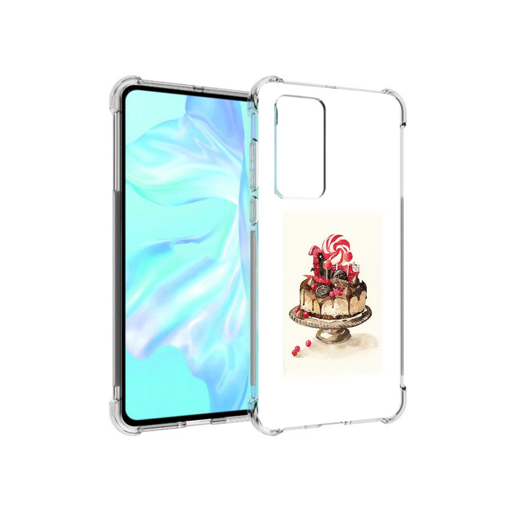 

Чехол MyPads Tocco для Huawei P40 вкусный торт, Прозрачный, Tocco