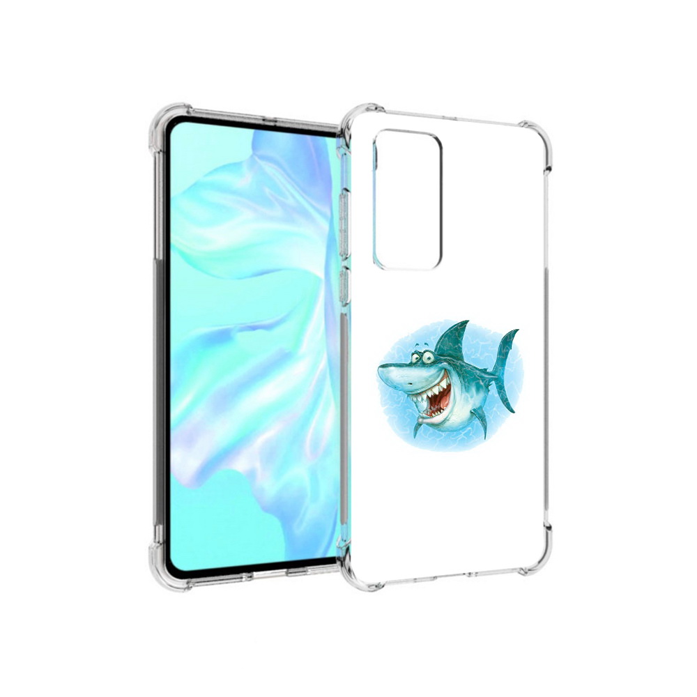 

Чехол MyPads Tocco для Huawei P40 веселая акула, Прозрачный, Tocco
