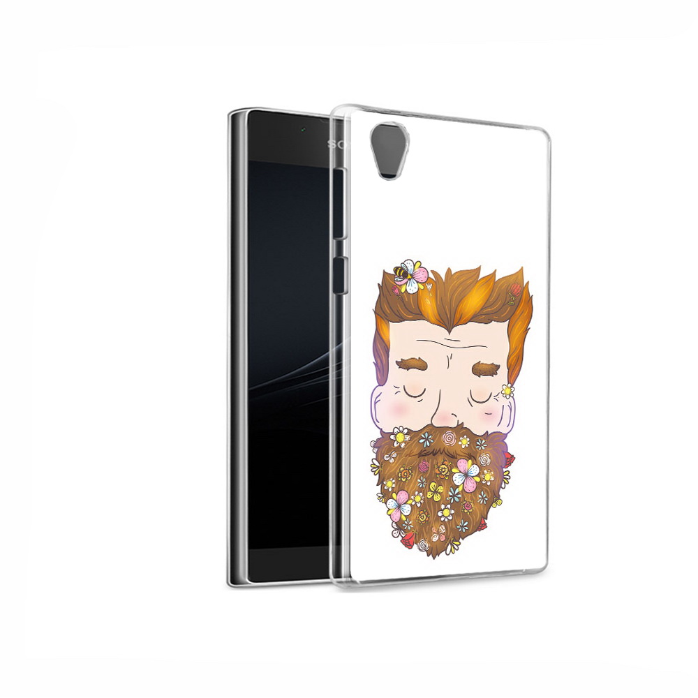 

Чехол MyPads Tocco для Sony Xperia L1 мужчина с цветами в бороде (PT66853.250.489), Прозрачный, Tocco