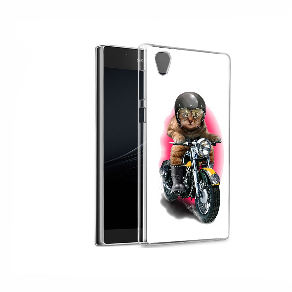 

Чехол MyPads Tocco для Sony Xperia L1 мото-кот (PT66853.250.485), Прозрачный, Tocco