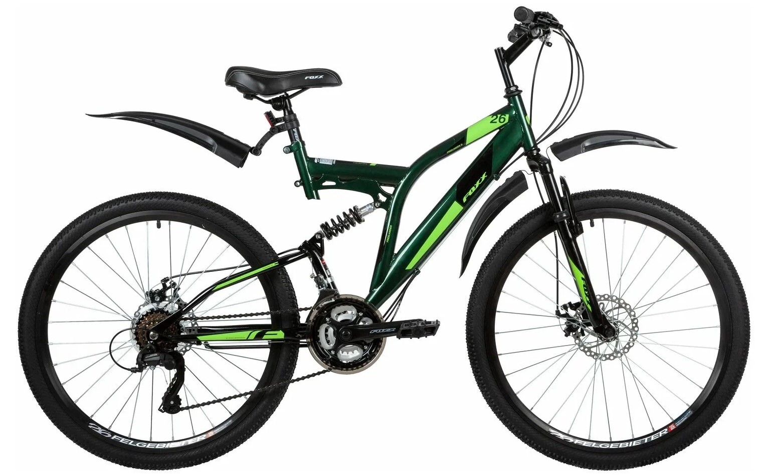 

Велосипед FOXX 26SFD.FREELD.18GN1 146000 green