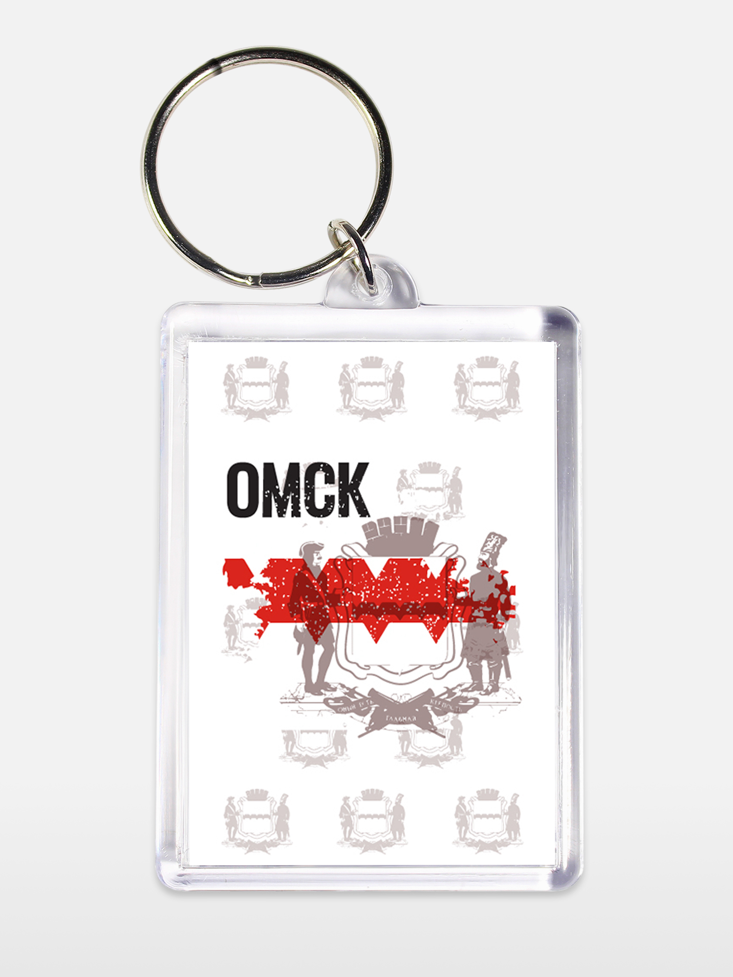 Брелок унисекс Страны, города белый