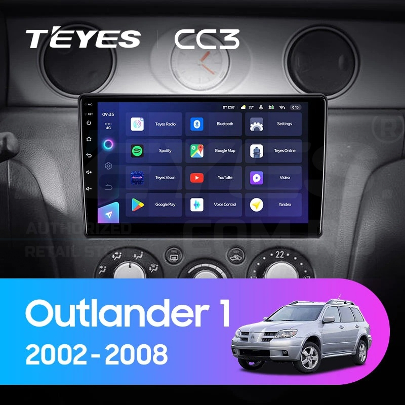 

Штатная магнитола Teyes CC3 4/32 Mitsubishi Outlander 1 (2002-2008) F2, CC3