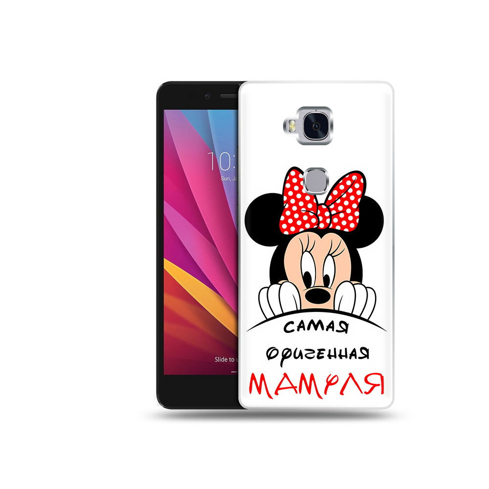 

Чехол MyPads Tocco для Honor 5X Самая лучшая мамуля Мини Маус (PT24996.45.152), Прозрачный, Tocco