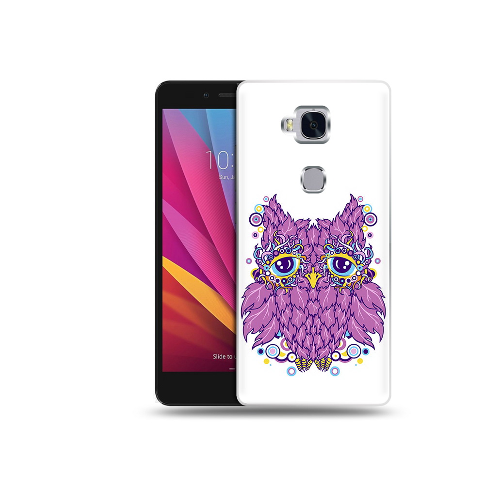

Чехол MyPads Tocco для Honor 5X Розовая сова (PT24996.45.147), Прозрачный, Tocco