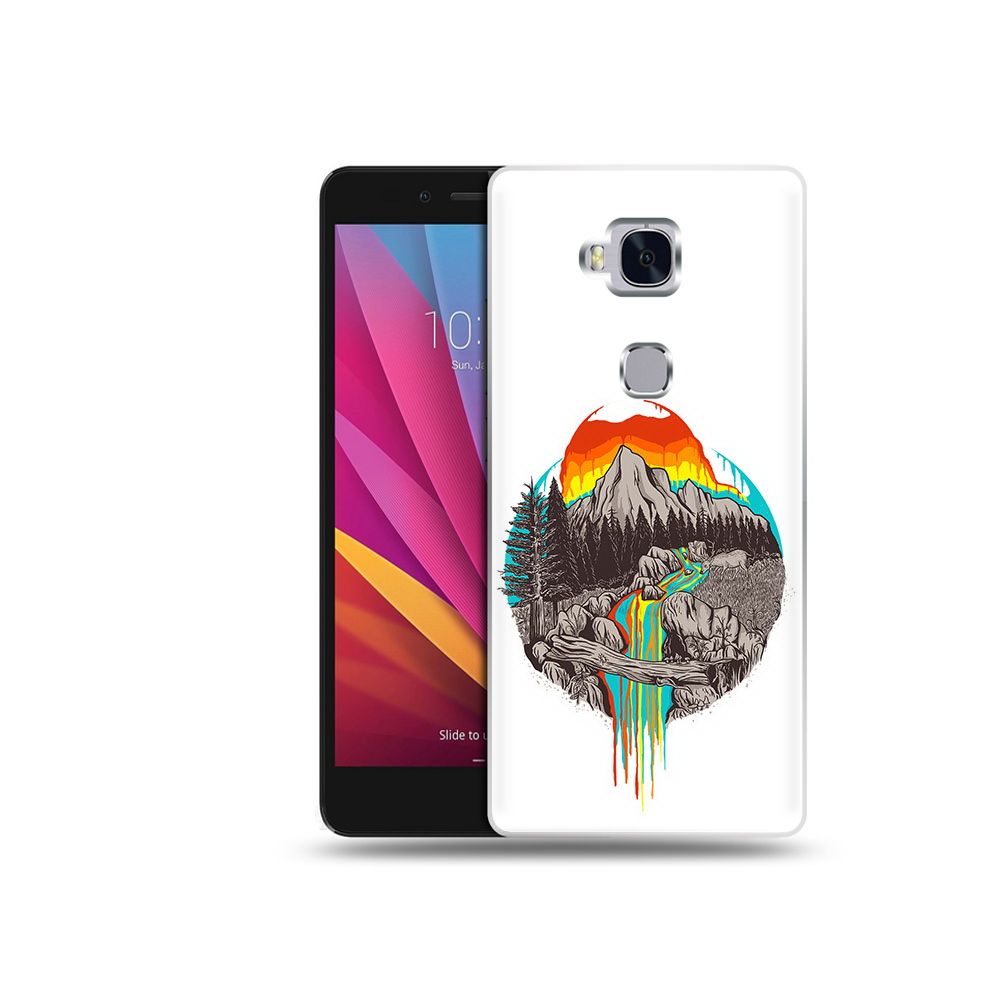 

Чехол MyPads Tocco для Honor 5X Радужный водопад (PT24996.45.144), Прозрачный, Tocco