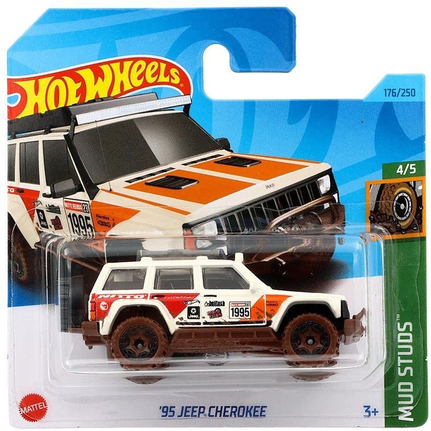 

Машинка базовой коллекции Hot Wheels `95 JEEP CHEROKEE 5785/HKL02, Белый;коричневый, 5785