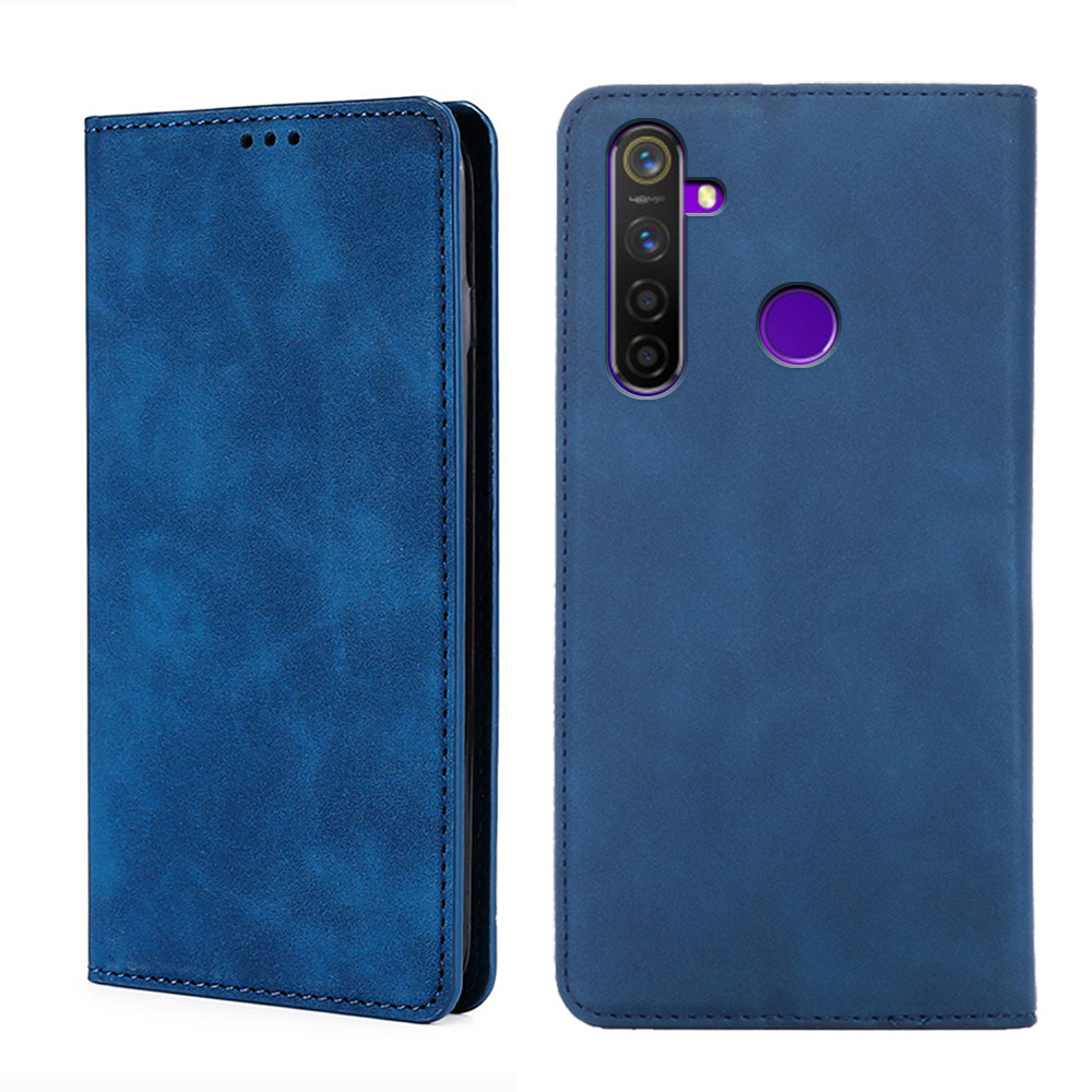

Чехол-книжка MyPads для Realme 5 / Realme 6i / Реалми 5 /6i мягкое прикосновение (синий)