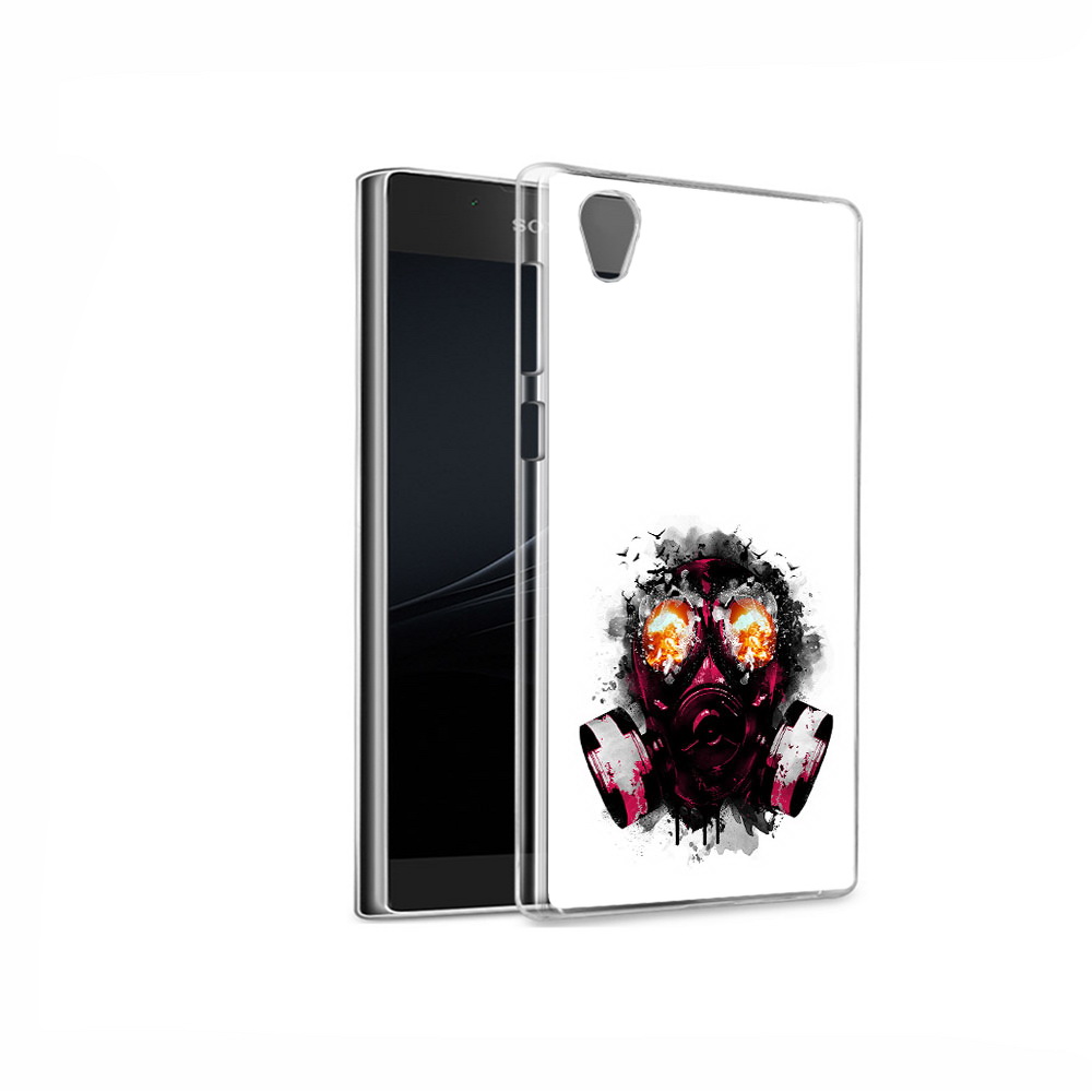 

Чехол MyPads Tocco для Sony Xperia L1 красный противогаз (PT66853.250.412), Прозрачный, Tocco