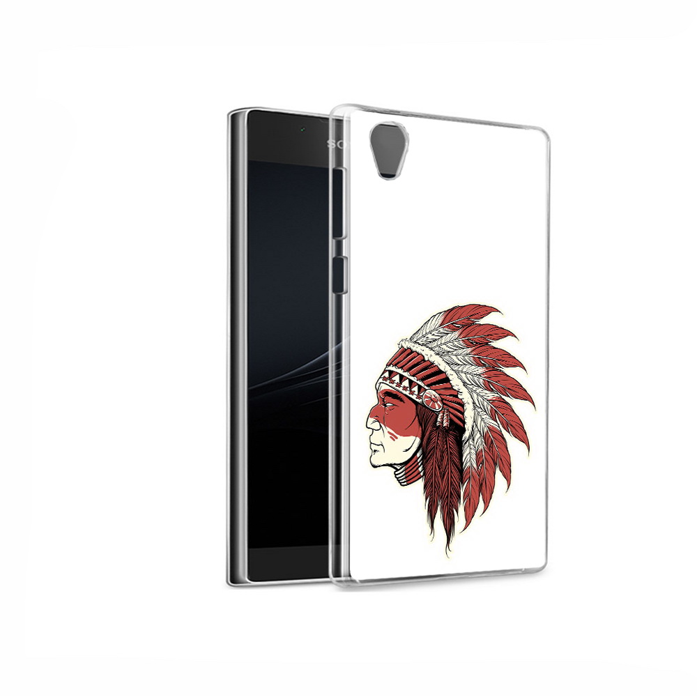 

Чехол MyPads Tocco для Sony Xperia L1 красный индеец (PT66853.250.411), Прозрачный, Tocco