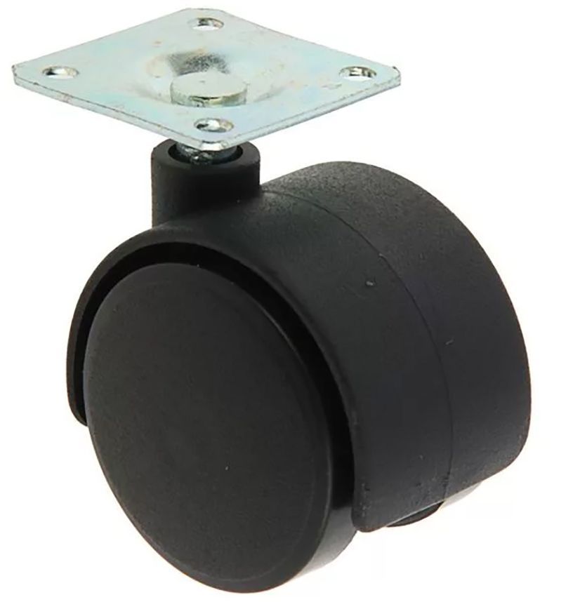 

Опора колесная D40 на площадке 4 шт, Черный