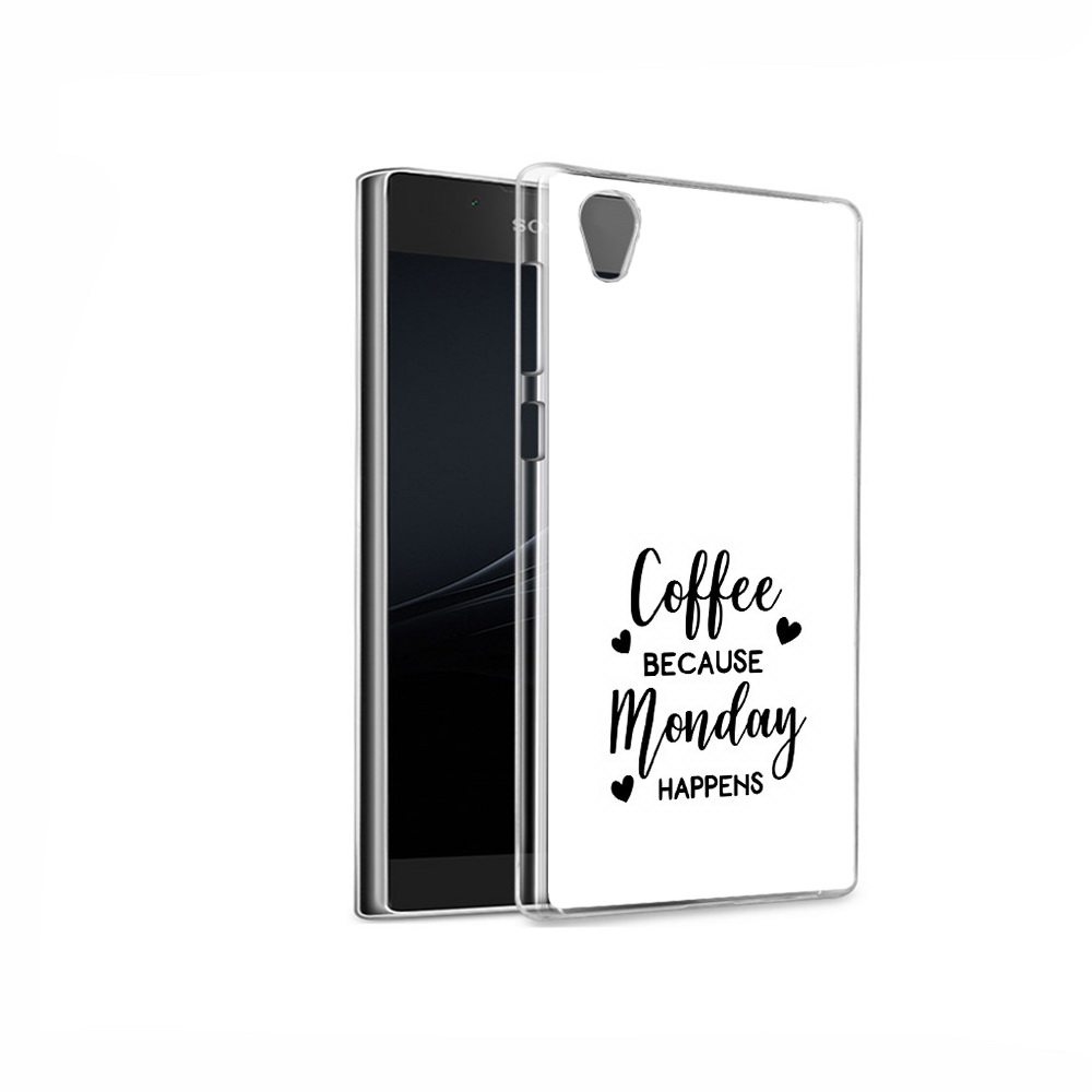 

Чехол MyPads Tocco для Sony Xperia L1 кофе и понедельник стал счастливым (PT66853.250.402), Прозрачный, Tocco