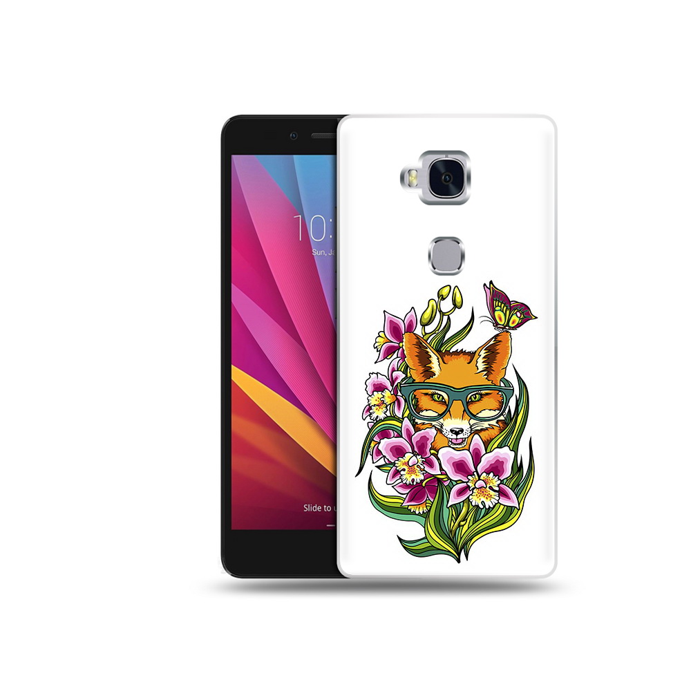 

Чехол MyPads Tocco для Honor 5X Лиса в цветах (PT24996.45.108), Прозрачный, Tocco