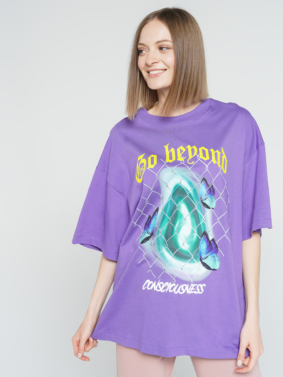 

Футболка женская ТВОЕ 84237 фиолетовая M-L, 84237