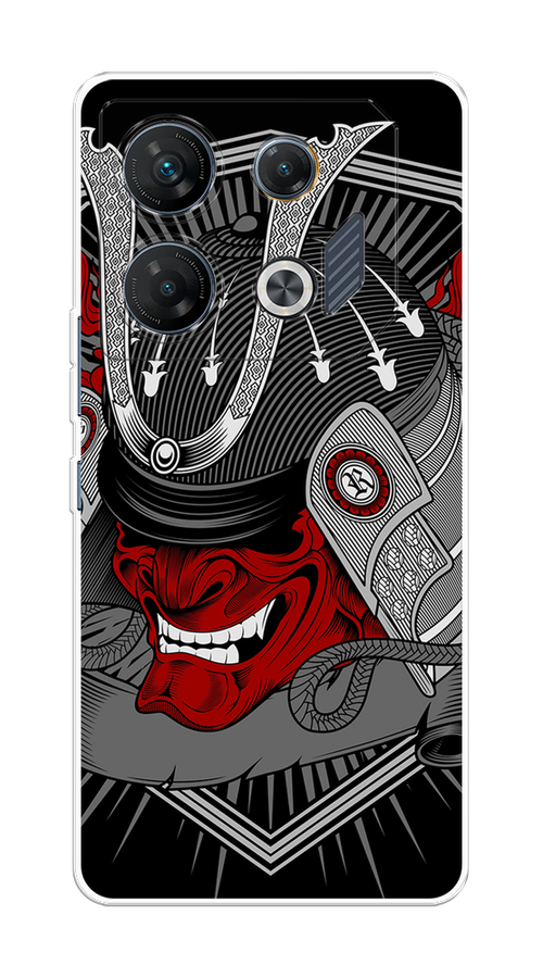 

Чехол на Infinix GT 10 Pro "Красная маска самурая", Белый;красный;черный, 3104850-1