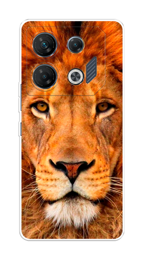 

Чехол на Infinix GT 10 Pro "Благородный лев", Оранжевый, 3104850-1