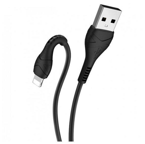 фото Кабель hoco x37 usb - lightning черный, 1 м