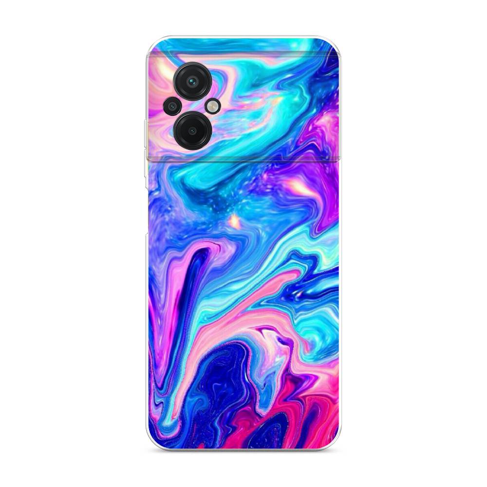 

Чехол Awog на Poco M5 / Сяоми Поко M5 "Потеки краски", Розовый, 316450-10