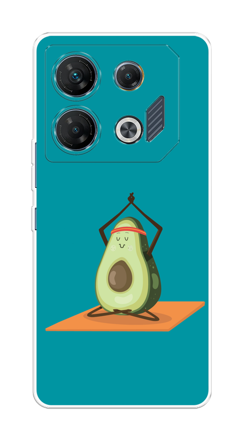 

Чехол на Infinix GT 10 Pro "Расслабься с авокадо", Бирюзовый, 3104850-1