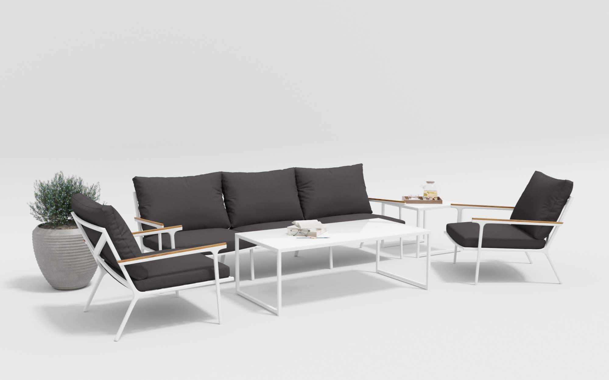 

Лаунз зона Gardenini LCLM.020500.S3 белый, антрацит