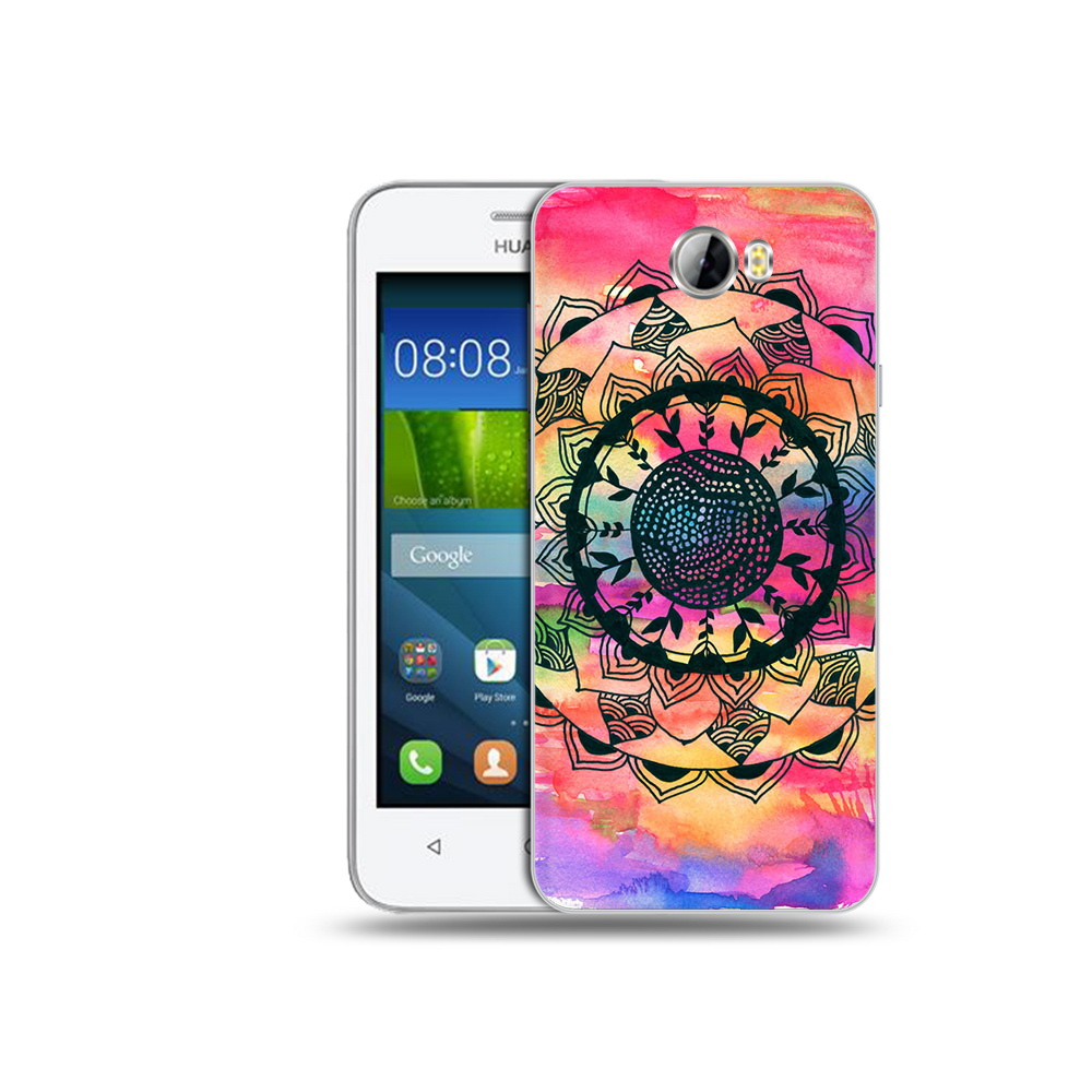 Чехол MyPads Tocco для Huawei Y5 II яркая абстракция круглый цветок (PT27651.44.704)