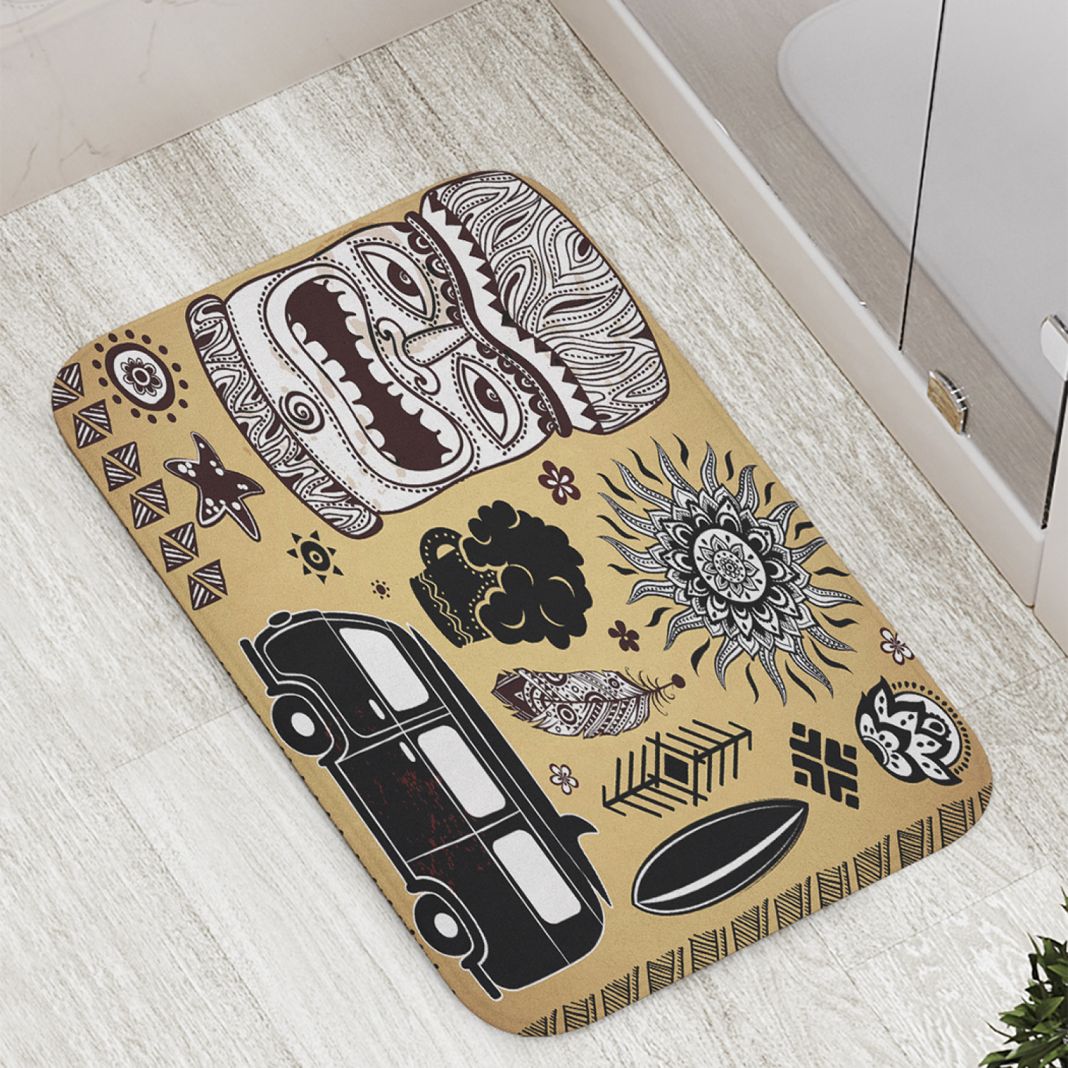 

Коврик JoyArty "Путешествие по Гавайям" для ванной, сауны, бассейна, 77х52 см, Путешествие по Гавайям