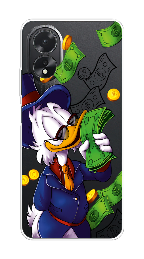 

Чехол на Oppo A38 "Scrooge McDuck with Money", Синий;зеленый;белый, 2515350-1