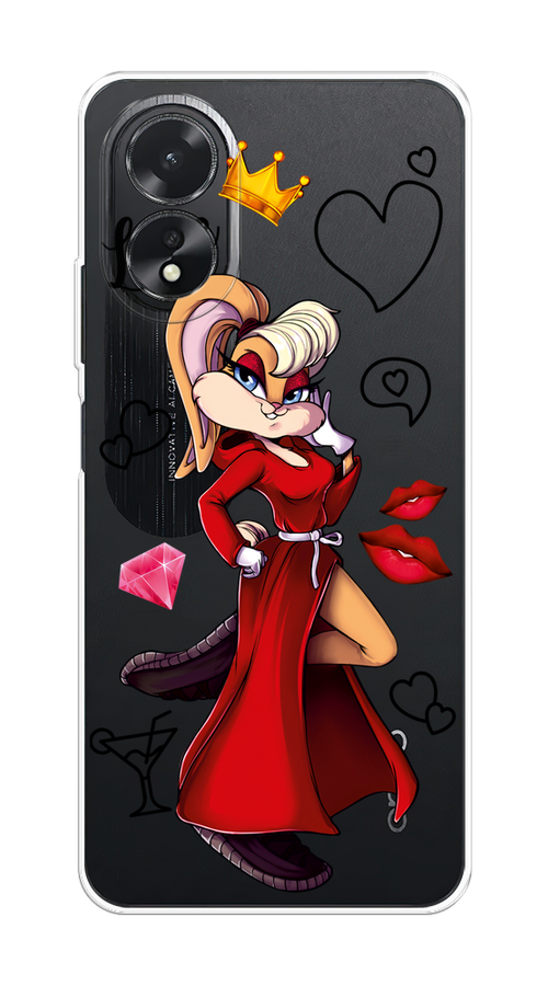 

Чехол на Oppo A38 "Rich Lola Bunny", Красный;бежевый;оранжевый, 2515350-1